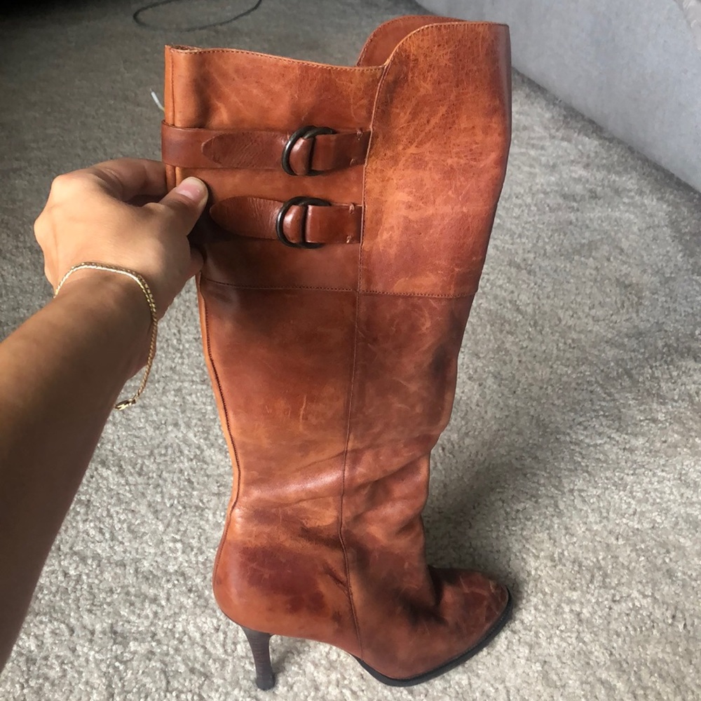 Beautiful Cole Haam distressed leather boots